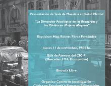 A DIMENSIÓN PSICOLÓGICA DE LOS RECUERDOS y los Olvidos en Mujeres Mayores con queja Subjetiva de Memoria